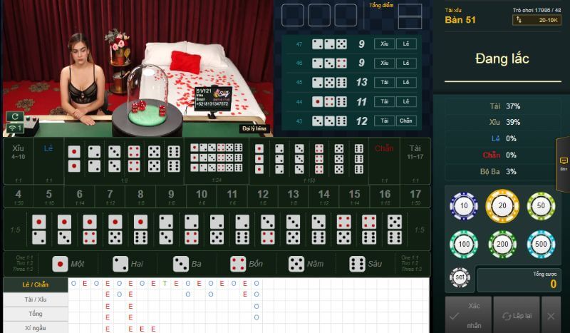 bàn casino live