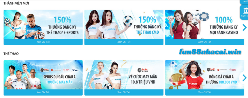 Chương trình khuyến mãi tại fun88