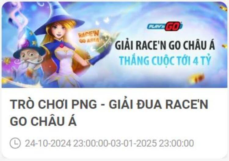 Trò chơi PNG - giải đua 1.2 tỷ