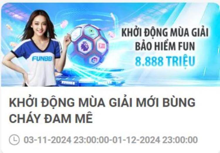 bảo hiểm Fun88 8,888 triệu