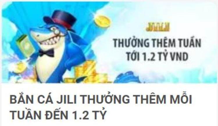 Thưởng tuần tới 1.2 tỷ