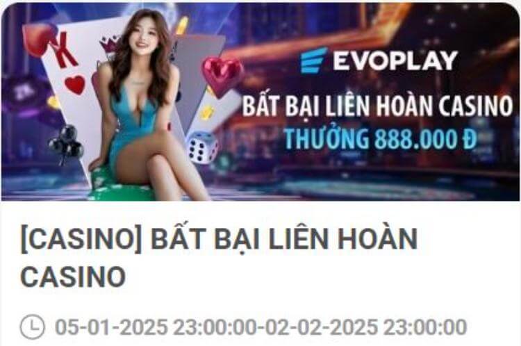 Bất bại liên hoàn casino