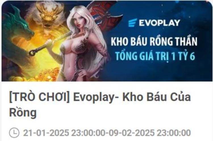 Kho báu rồng Evoplay