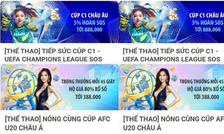 Khuyến mãi thể thao Fun88
