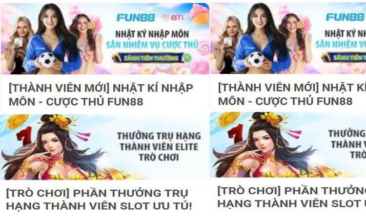 Khuyến mãi thành viên Fun88