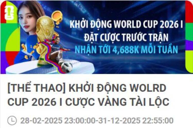 Khởi động World Cup