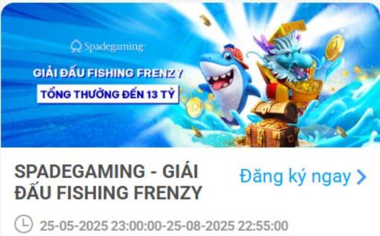 Khuyến mãi giải đấu fishing frenzy