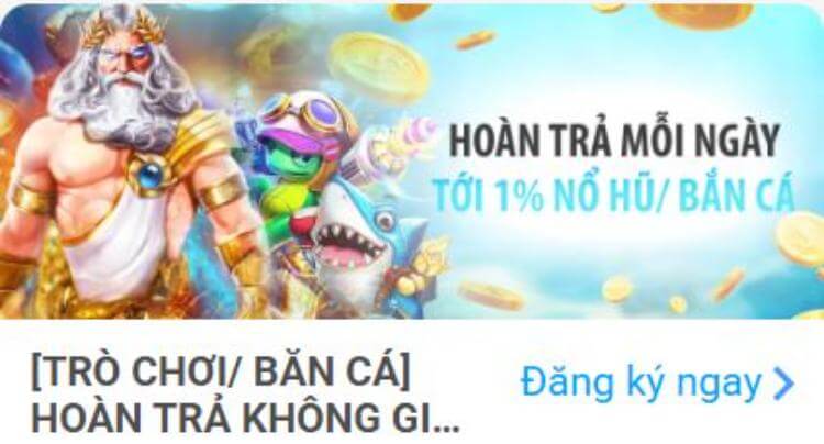 hoàn trả trò chơi/ bắn cá