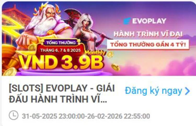 giải đấu evoplay