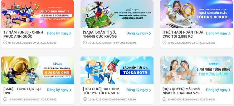 khuyến mại Fun88