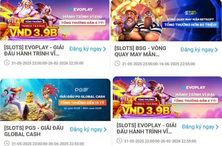 giải đấu slots Fun88