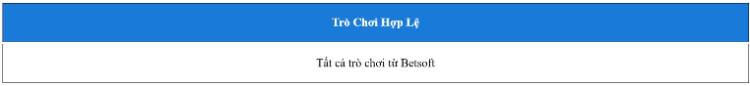 Trò chơi hợp lệ