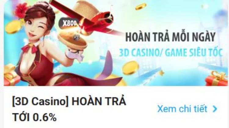 hoàn trả 0.6%