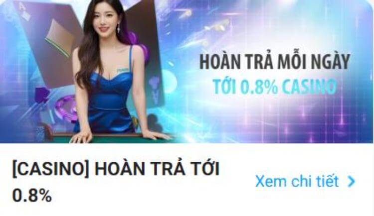 hoàn trả 0.8%