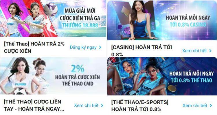 Hoàn trả Fun88