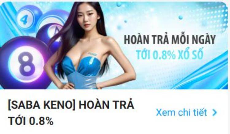 Hoàn trả saba keno